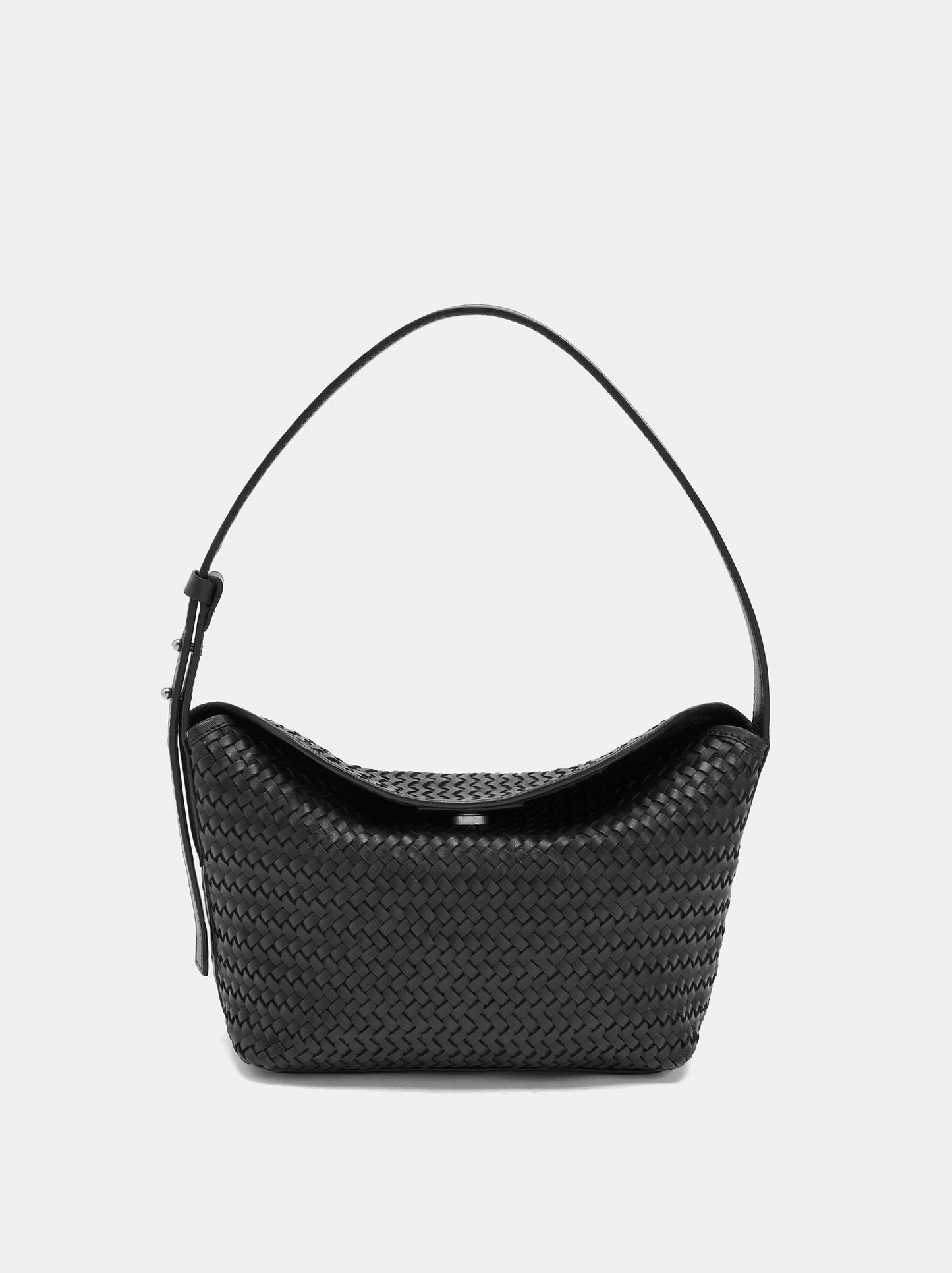 Shoulder Bag With Braided Leather