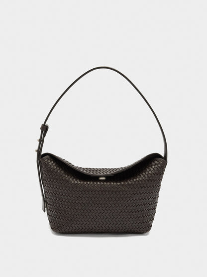 Shoulder Bag With Braided Leather