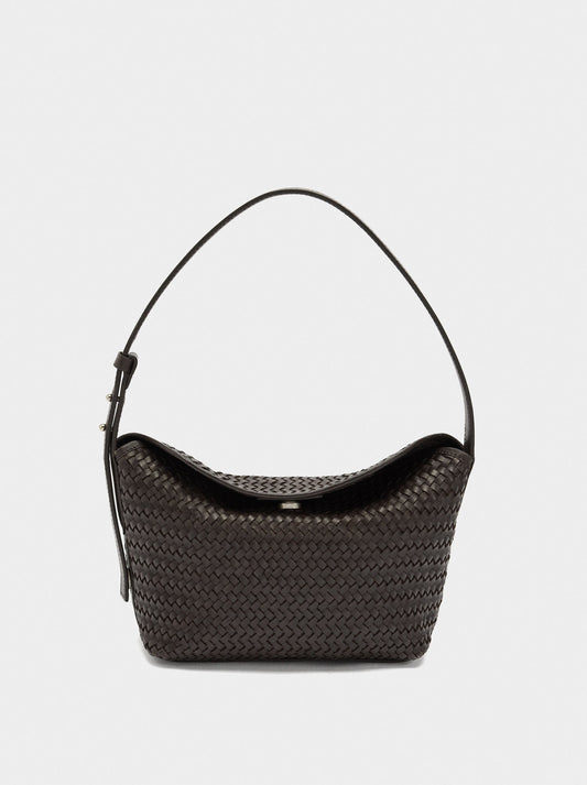 Shoulder Bag With Braided Leather