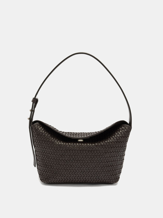 Shoulder Bag With Braided Leather