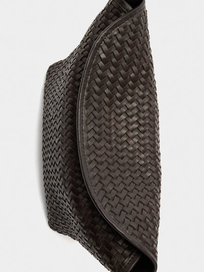Shoulder Bag With Braided Leather