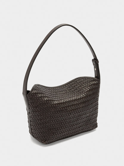 Shoulder Bag With Braided Leather