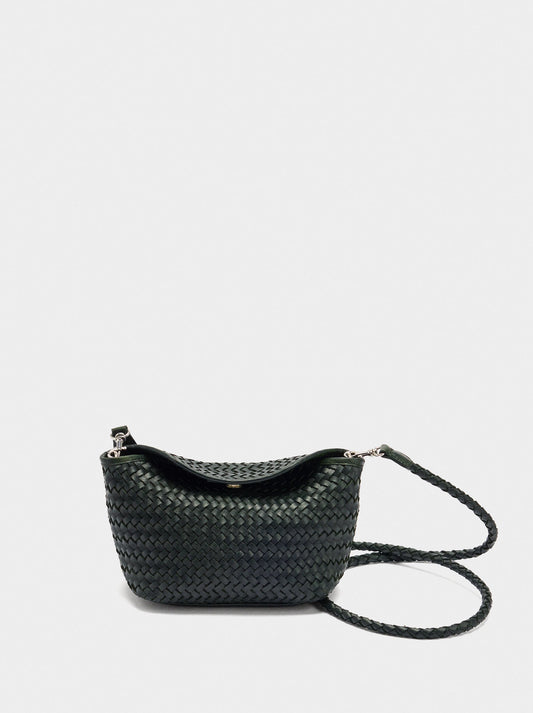 Braided Leather Crossbody Bag
