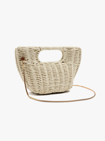 Rigid Party Bag Paper Straw Effect