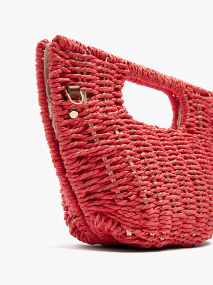 Rigid Party Bag Paper Straw Effect