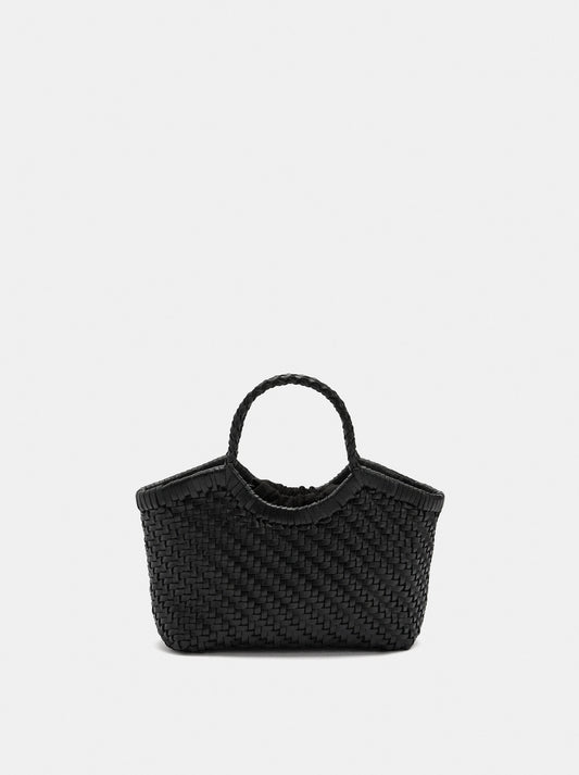 Tote Bag With Braided Leather