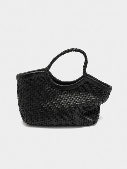 Tote Bag With Braided Leather