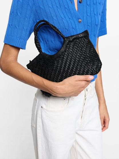 Tote Bag With Braided Leather