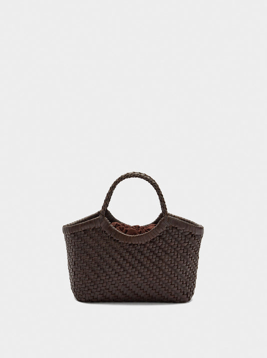 Tote Bag With Braided Leather