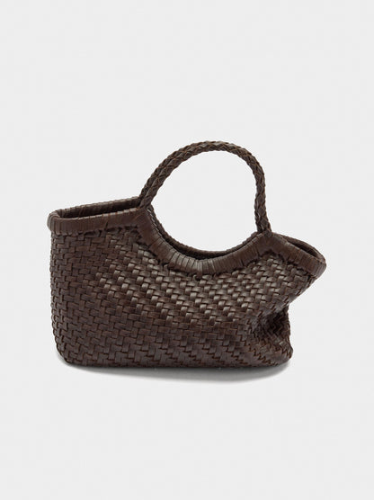 Tote Bag With Braided Leather