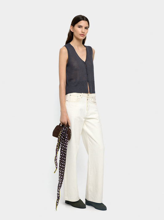 Knit Vest With Buttons