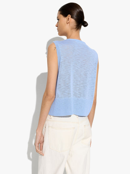 Mesh Waistcoat With Buttons