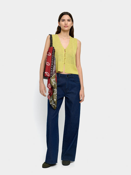 Knit Vest With Buttons