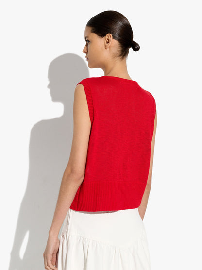 Mesh Waistcoat With Buttons