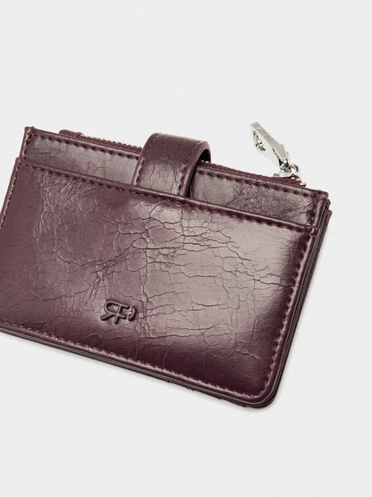 Card Holder With Cracked Effect