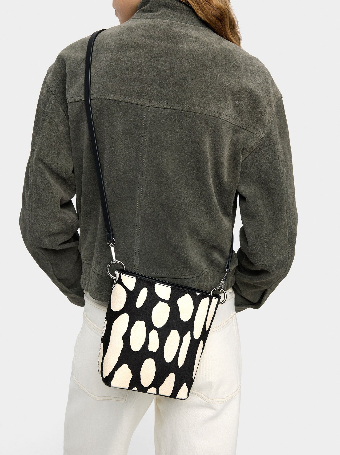 Animal Print Leather Crossbody Bag