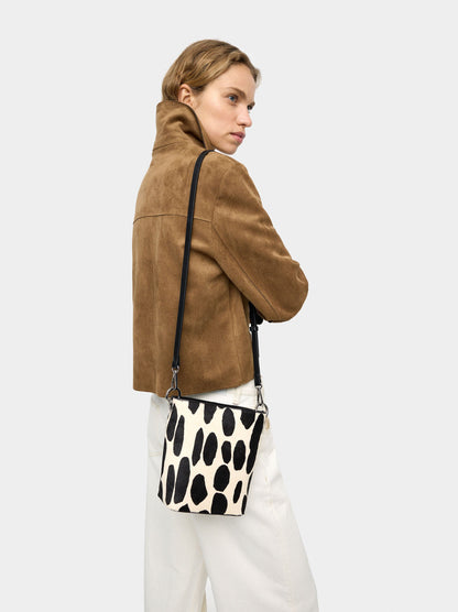 Animal Print Leather Crossbody Bag