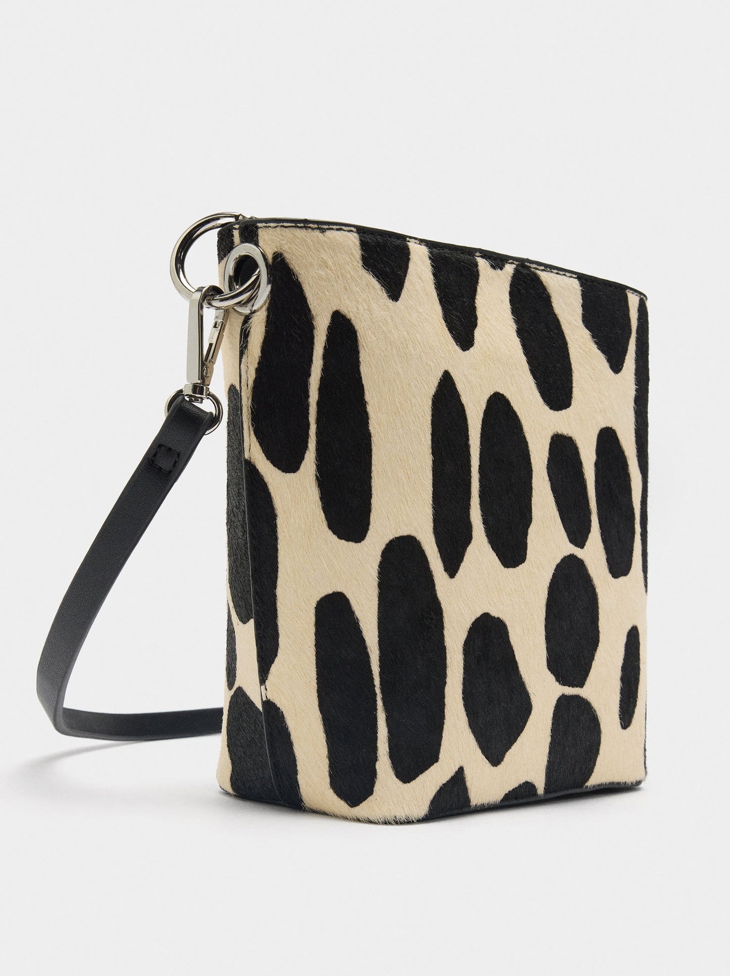 Animal Print Leather Crossbody Bag