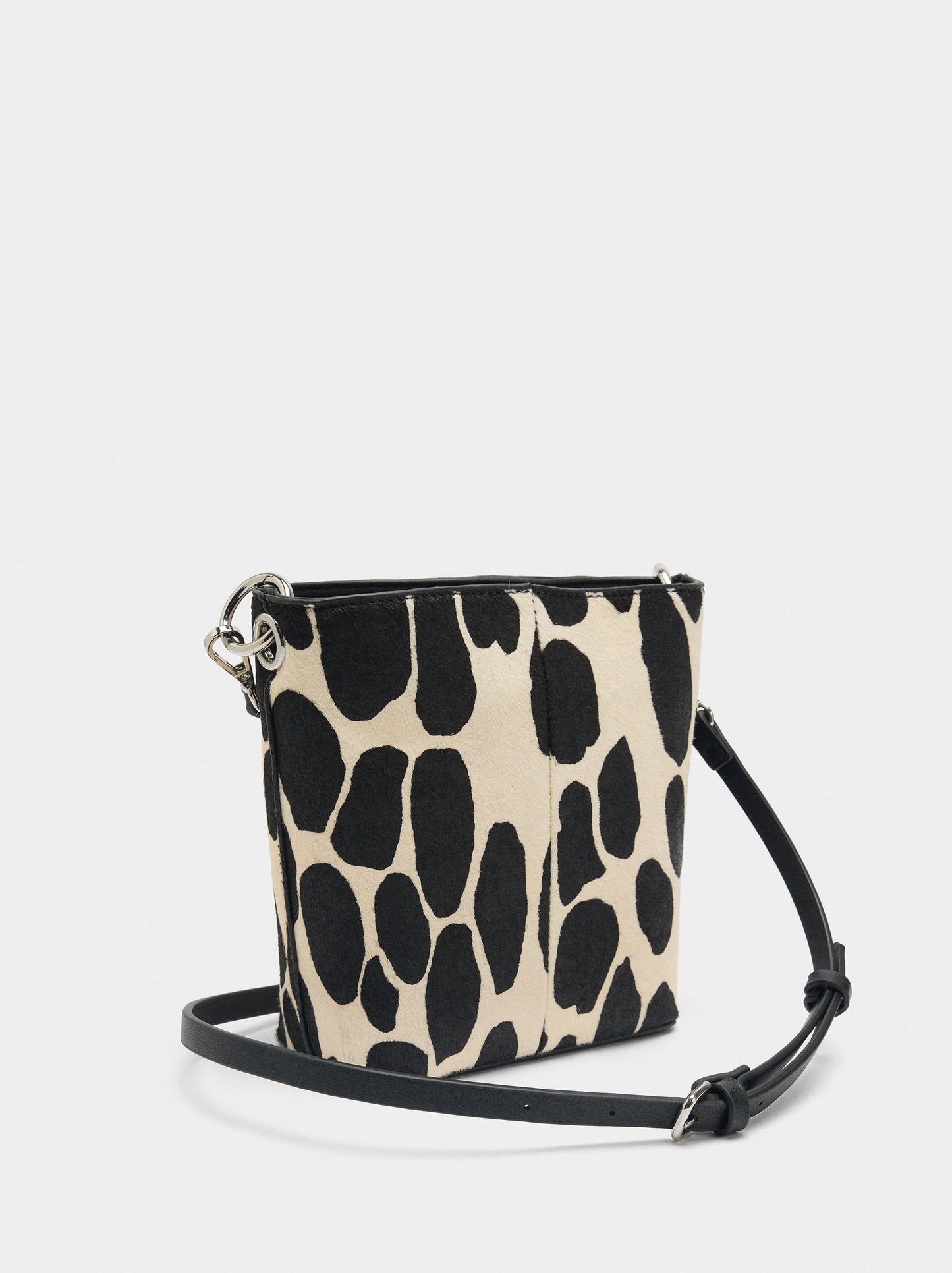 Animal Print Leather Crossbody Bag