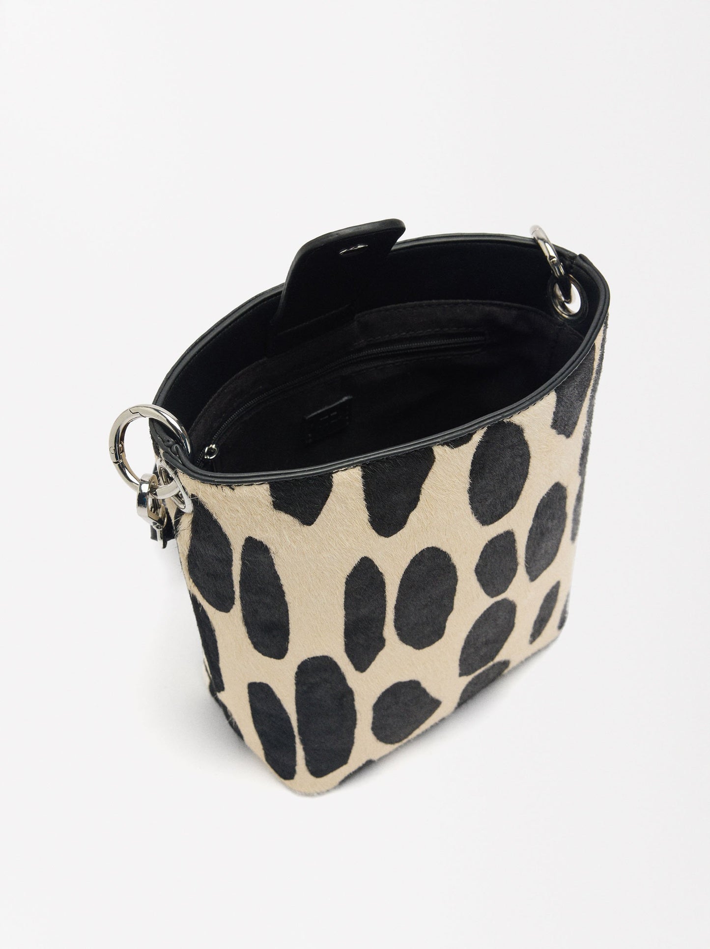 Animal Print Leather Crossbody Bag