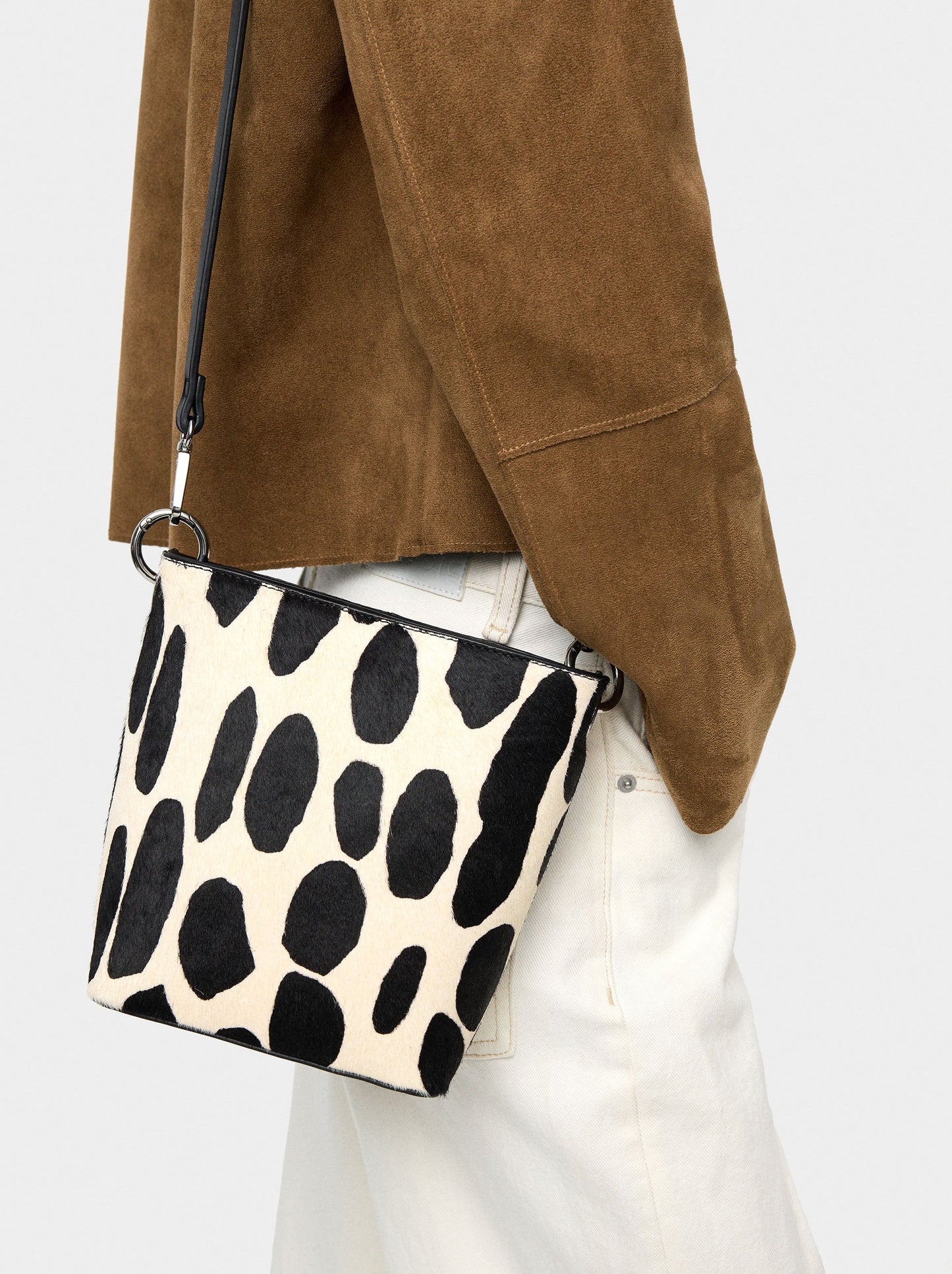 Animal Print Leather Crossbody Bag