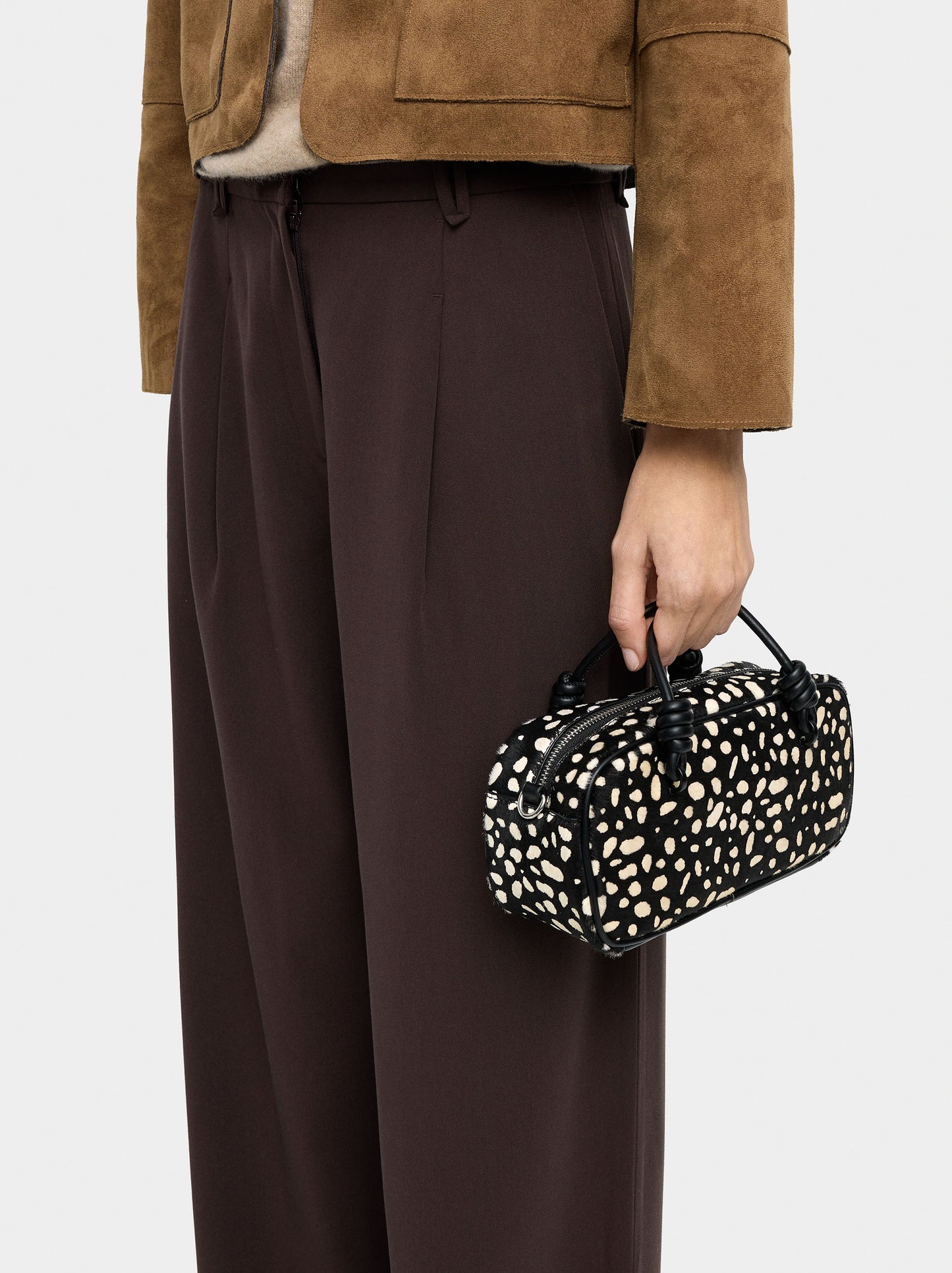 Tote Bag In Animal Printed Leather