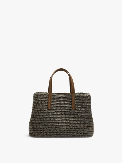 Tote Bag Paper Straw With Crossbody