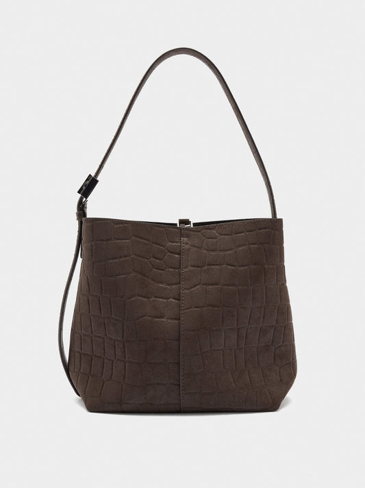 Shoulder Bag With Animal Embossing