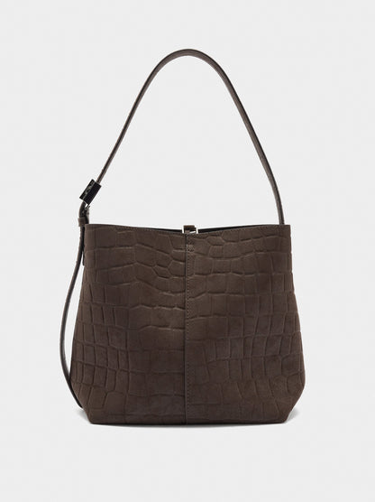 Shoulder Bag With Animal Embossing