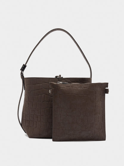 Shoulder Bag With Animal Embossing
