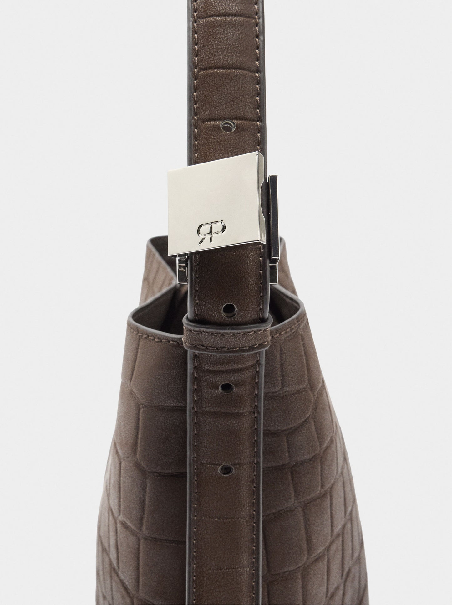 Shoulder Bag With Animal Embossing