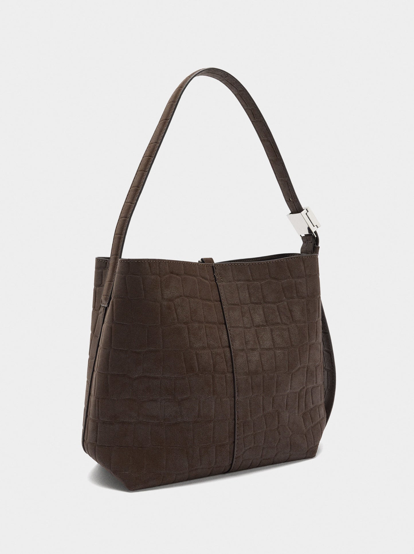 Shoulder Bag With Animal Embossing