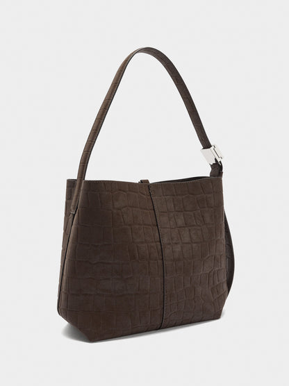 Shoulder Bag With Animal Embossing