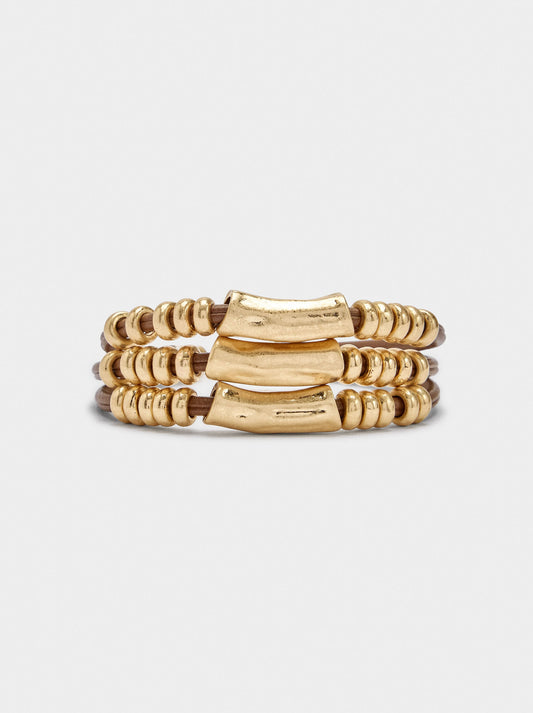 Multi-Bracelet Of Tubular Segment Cords