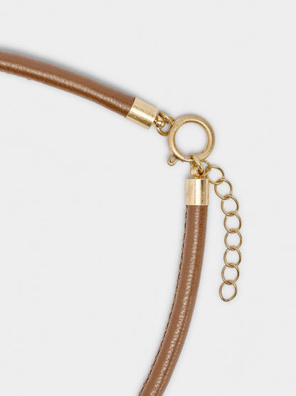 Cord Necklace With Heart Pendant