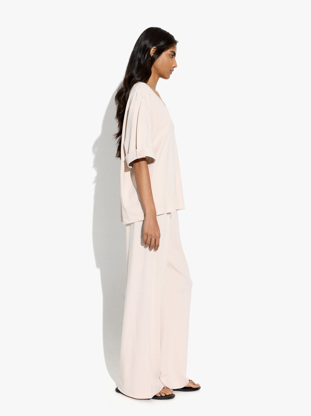 Trousers With Pockets And Elastic Waist