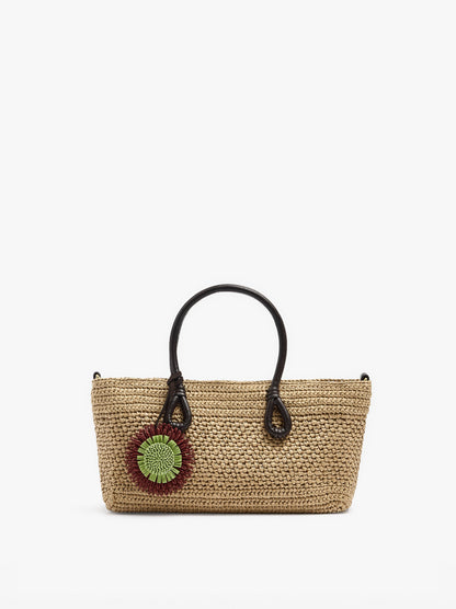 Tote Bag Paper Straw With Pendant