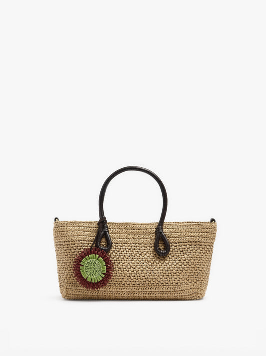 Tote Bag Paper Straw With Pendant