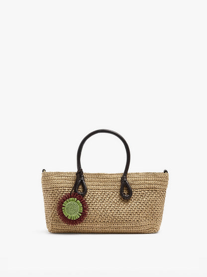 Tote Bag Paper Straw With Pendant