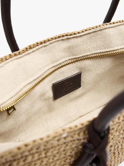 Tote Bag Paper Straw With Pendant