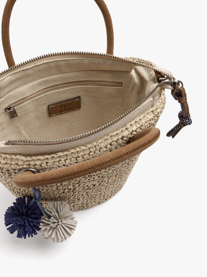 Tote Bag Paper Straw With Pendant