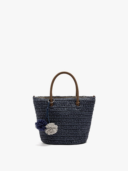 Tote Bag Paper Straw With Pendant