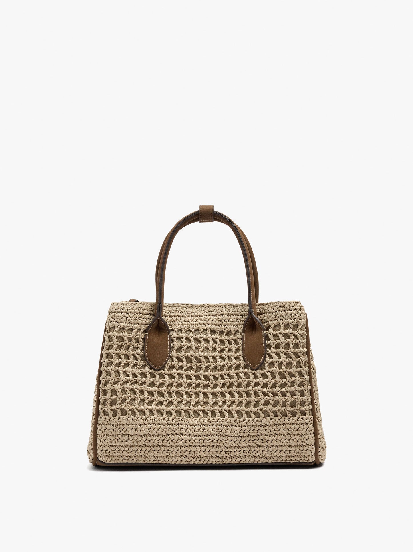 Tote Bag Paper Straw With Crossbody