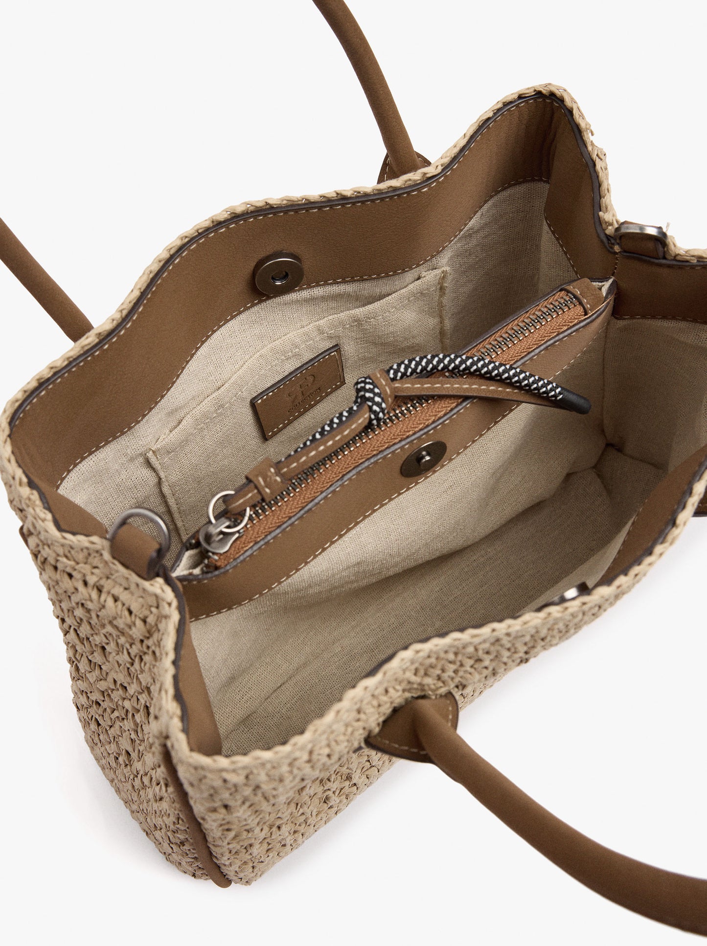 Tote Bag Paper Straw With Crossbody