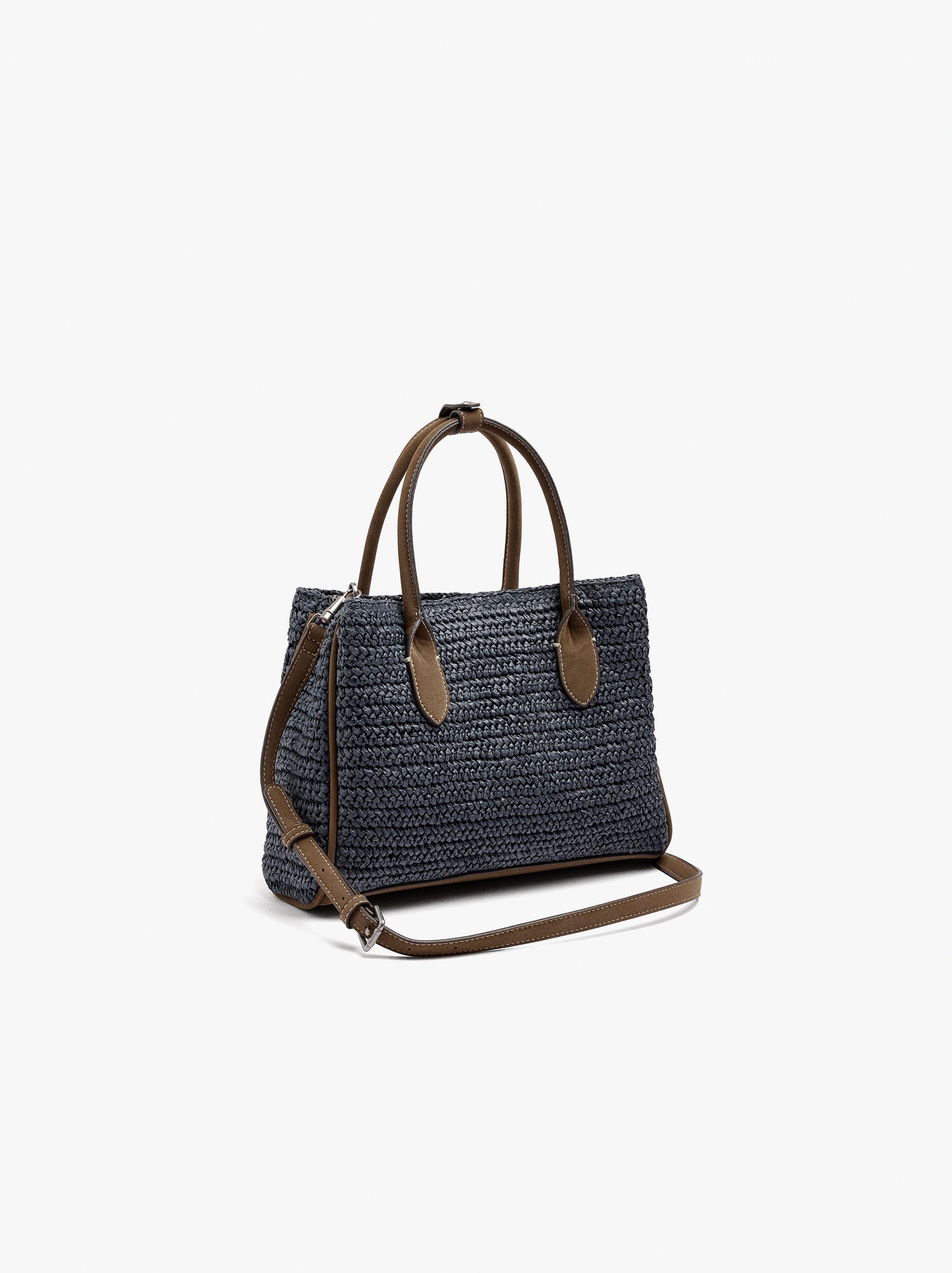 Tote Bag Paper Straw With Crossbody