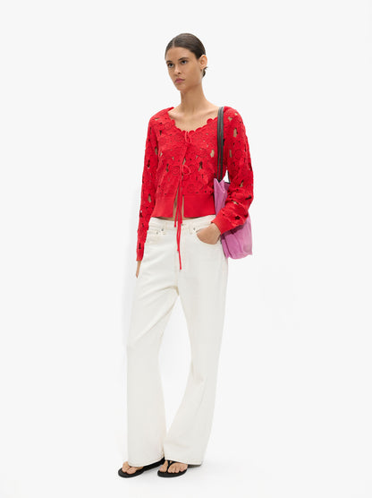 Floral Crochet Cardigan