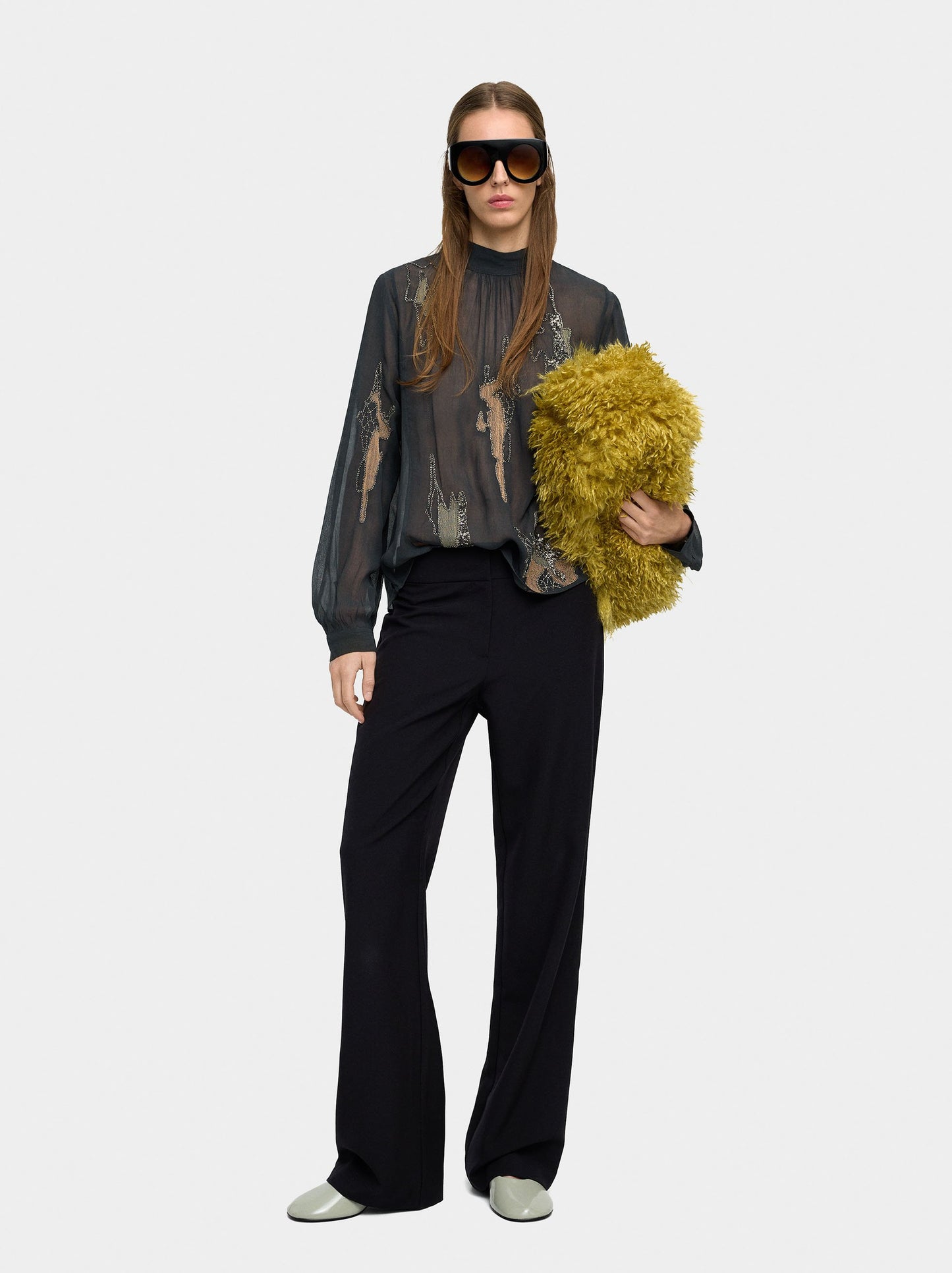 Blouse With Embroidery And Beads