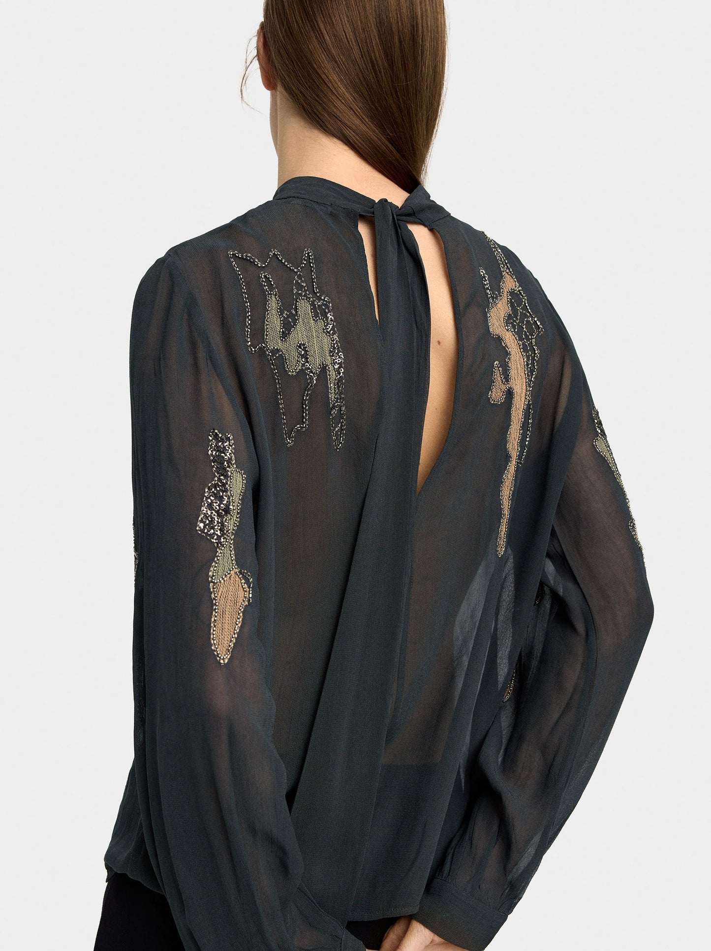 Blouse With Embroidery And Beads