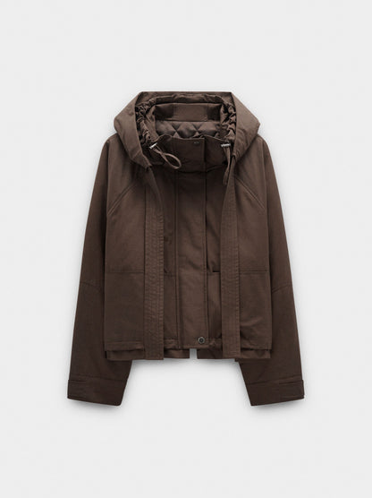 Jacket With Hood Water Repellent