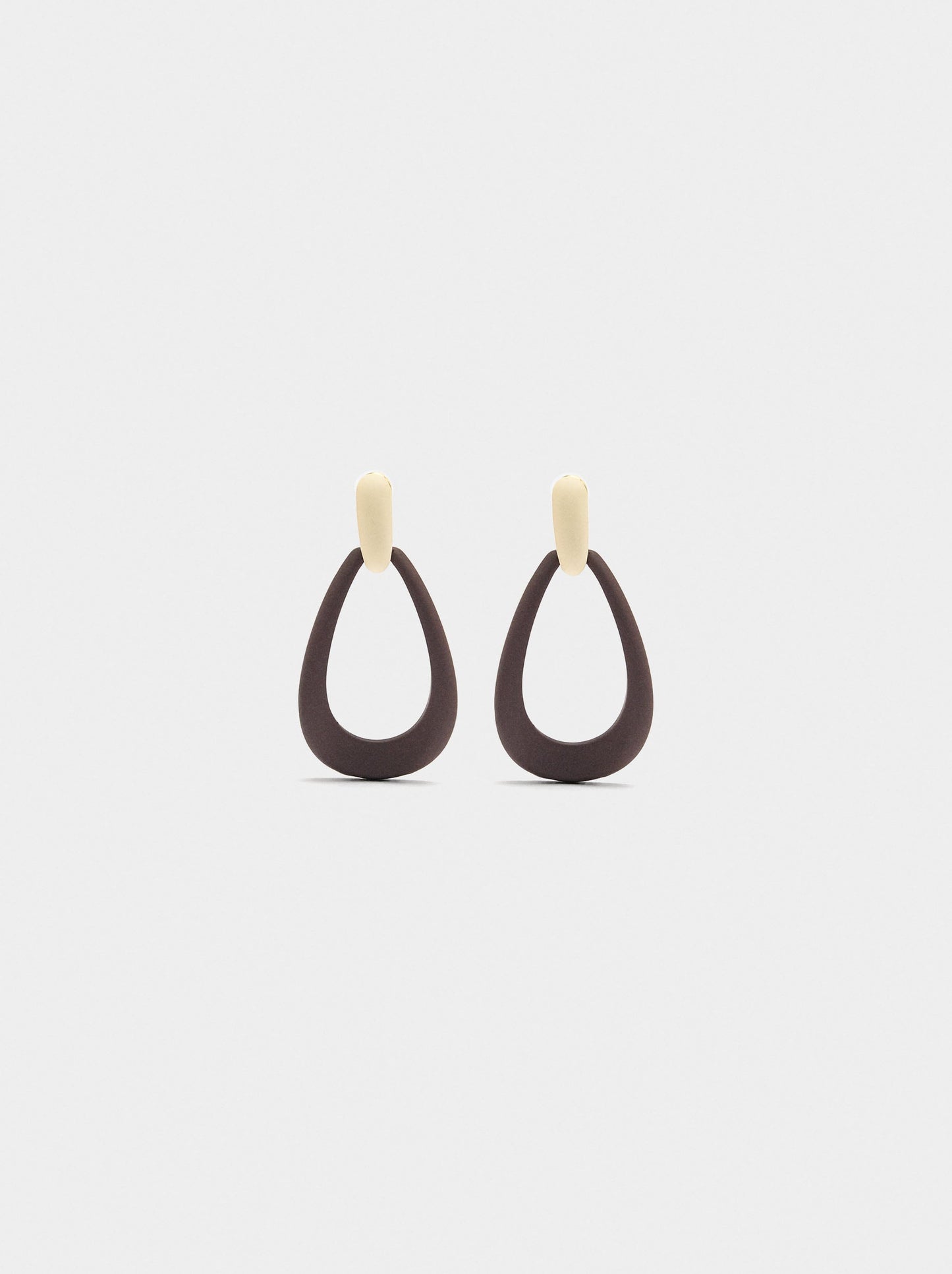 Elongated Hoop Earrings